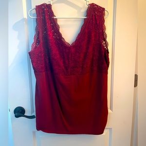 Maurice’s size 2 beautiful red tank!